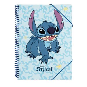 STITCH DISNEY CARPETA 30 FUNDAS A4 ESPIRAL