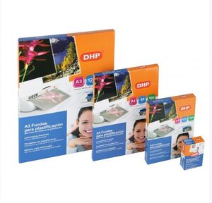 DHP FUNDA PLASTIFICAR 90 X 130MM. CAZA/PESCA 125µ 100 UNDS.
