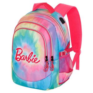 MOCHILA ESCOLAR TRIPLE PLUS BARBIE TIE DYE