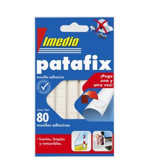 IMEDIO MASILLA ADHESIVA PATAFIX 80 UNIDADES