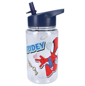 BOTELLA PLÁSTICO CON PAJITA 450ML SPIDEY DRINK UP