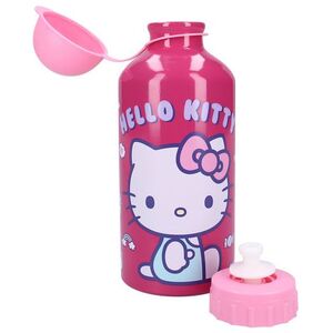 BOTELLA ALUMINIO 500ML TAPON ROSCA HELLO KITTY CANDY