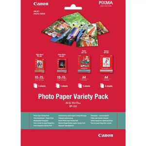 CANON PAPEL FOTOGRÁFICO VARIADO 10X15 Y A4 20 HOJAS