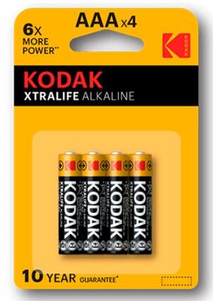 KODAK PILAS XTRALIFE AAA ALKALINE 4 UNDS. LR03