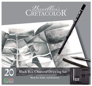 CRETACOLOR BLACK BOX CHARCOAL DRAWING SET