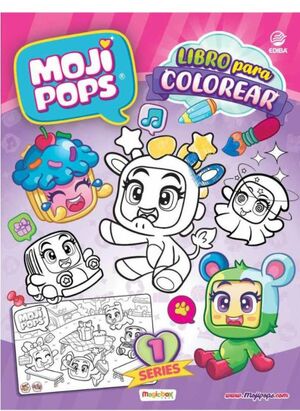 MOJIPOPS SERIE 1 LIBRO PARA COLOREAR