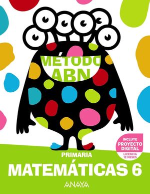 MATEMÁTICAS ABN 6º PRIMARIA. ANAYA ´23