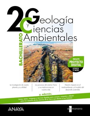 GEOLOGÍA Y CIENCIAS AMBIENTALES 2 º BACHILLERATO. ANAYA ´23