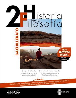 HISTORIA DE LA FILOSOFÍA 2º BACHILLERATO. ANAYA ´23