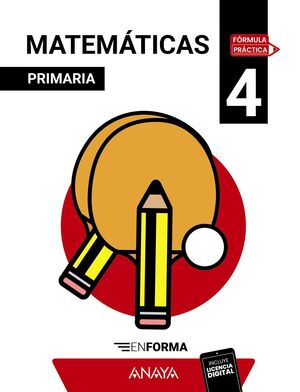 MATEMÁTICAS 4º PRIMARIA. EN FORMA. ANAYA ´25