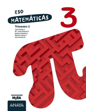 MATEMÁTICAS 3º ESO. ANAYA ´26