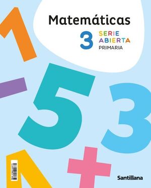 MATEMÁTICAS 3º PRIMARIA. SERIE ABIERTA. FUNGIBLE. SANTILLANA ´26