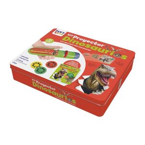 KIT PROYECTOR DINOSAURIOS CAJA METÁLICA