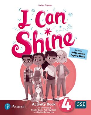 I CAN SHINE 4º PRIMARY. ACTIVITY BOOK + BUSY BOOK. PEARSON ´23