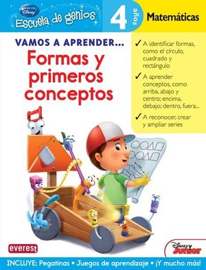 VAMOS A APRENDER... FORMAS Y PRIMEROS CONCEPTOS. 4 AÑOS. MATEMÁTICAS