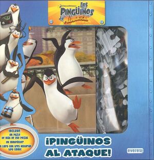 ¡PINGÜINOS AL ATAQUE! CAJA REGALO CON LIBRO CON PUZLE GIGANTE Y MINIPÓSTER