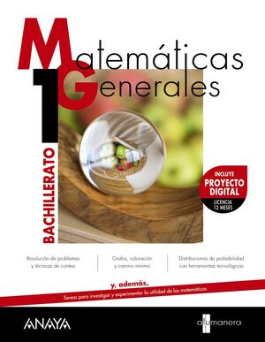 MATEMÁTICAS GENERALES 1º BACHILLERATO. ANAYA ´22