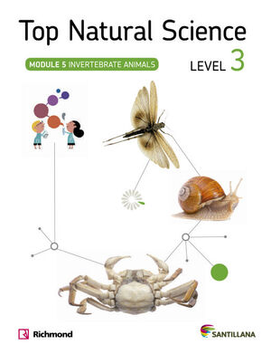 TOP NATURAL SCIENCE LEVEL 3. INVERTEBRATE ANIMALS. SANTILLANA ´14