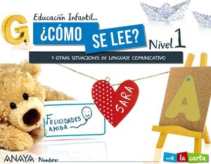 ¿CÓMO SE LEE? NIVEL 1. A LA CARTA. ANAYA ´21