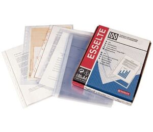 ESSELTE FUNDA A5 MULTITALADRO PVC TRANSPARENTE