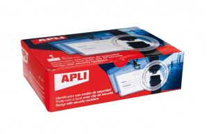 APLI IDENTIFICADOR 90 X 56MM. CORDÓN SEGURIDAD NEGRO