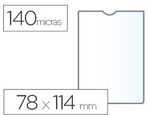 ESSELTE FUNDA PVC 78 X 114MM. TRANSPARENTE