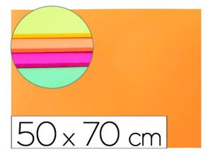 LIDERPAPEL GOMA EVA 50 X 70CM. NARANJA FLUOR