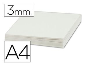 LIDERPAPEL CARTÓN PLUMA A4 BLANCO 3MM.