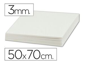 LIDERPAPEL CARTÓN PLUMA 50 X 70CM. BLANCO 3MM.