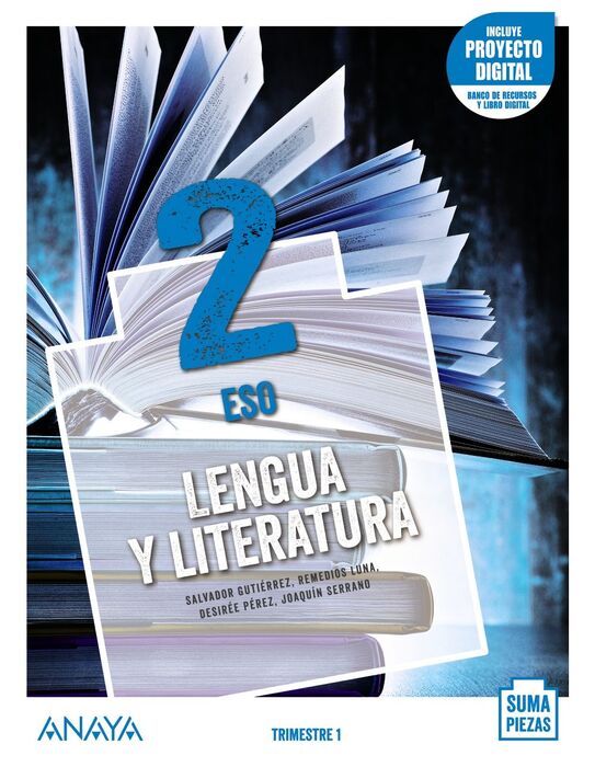 LENGUA Y LITERATURA 2º ESO. ANAYA ´21. GUTIÉRREZ ORDÓÑEZ, SALVADOR ; SERRANO SERRANO, ; PÉREZ FERNÁNDEZ, DESIRÉE ; LUNA FERNÁNDEZ, REMEDIOS. Libro papel. 9788469878590 Librería General